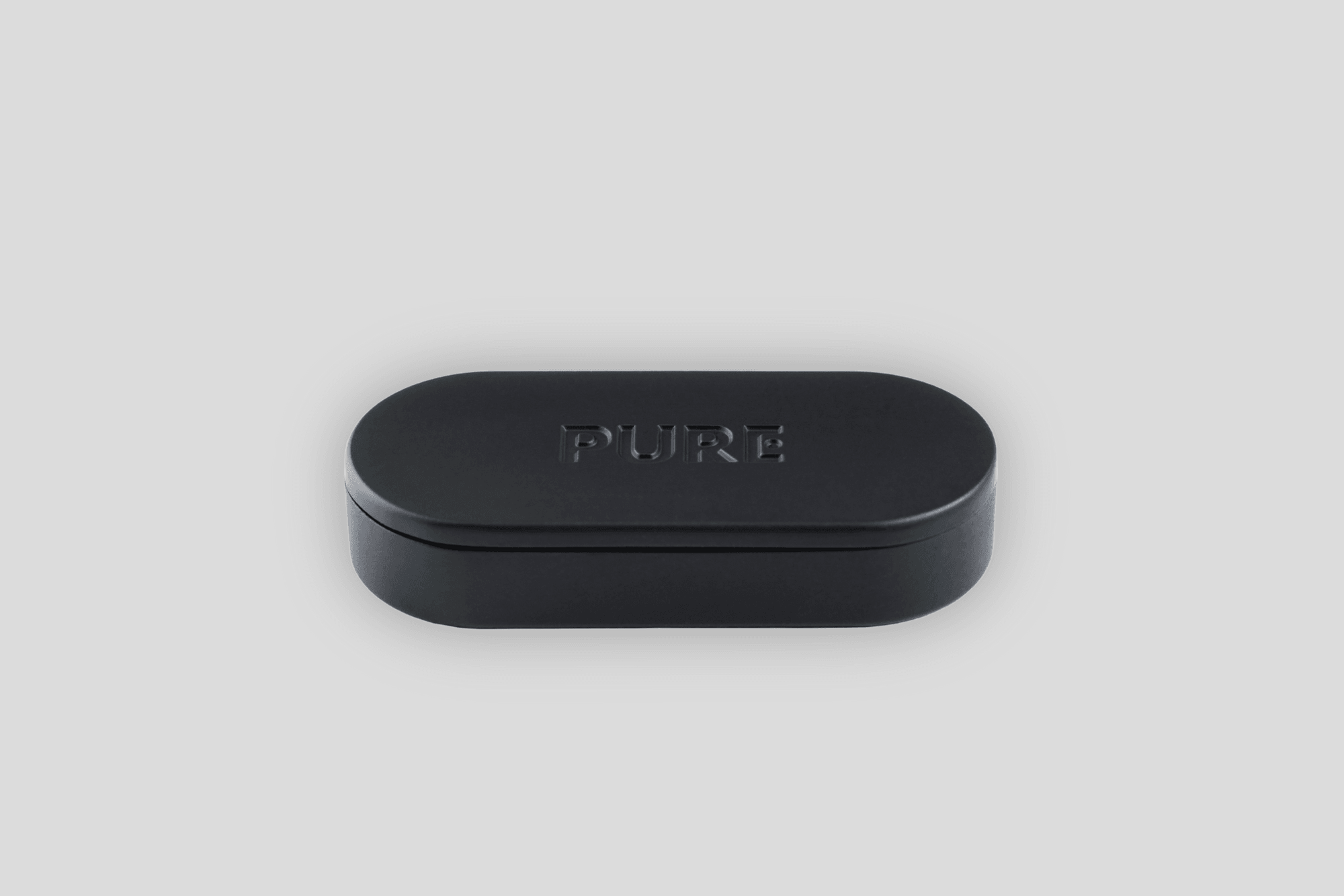 a black PURE solid perfume boxe